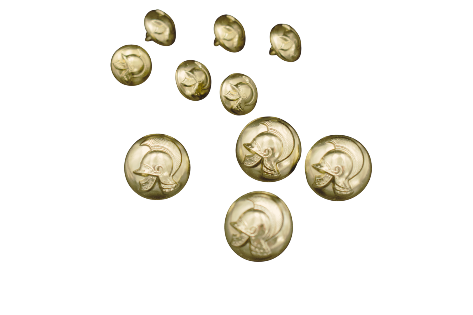 GOUD GEHELMDE KNOPEN SET 