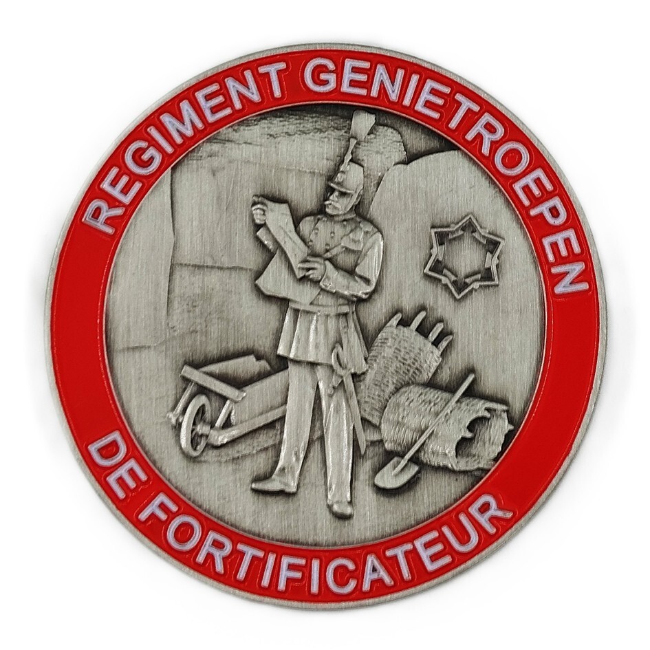Historische coin Regiment Genietroepen "de Fortificateur"
