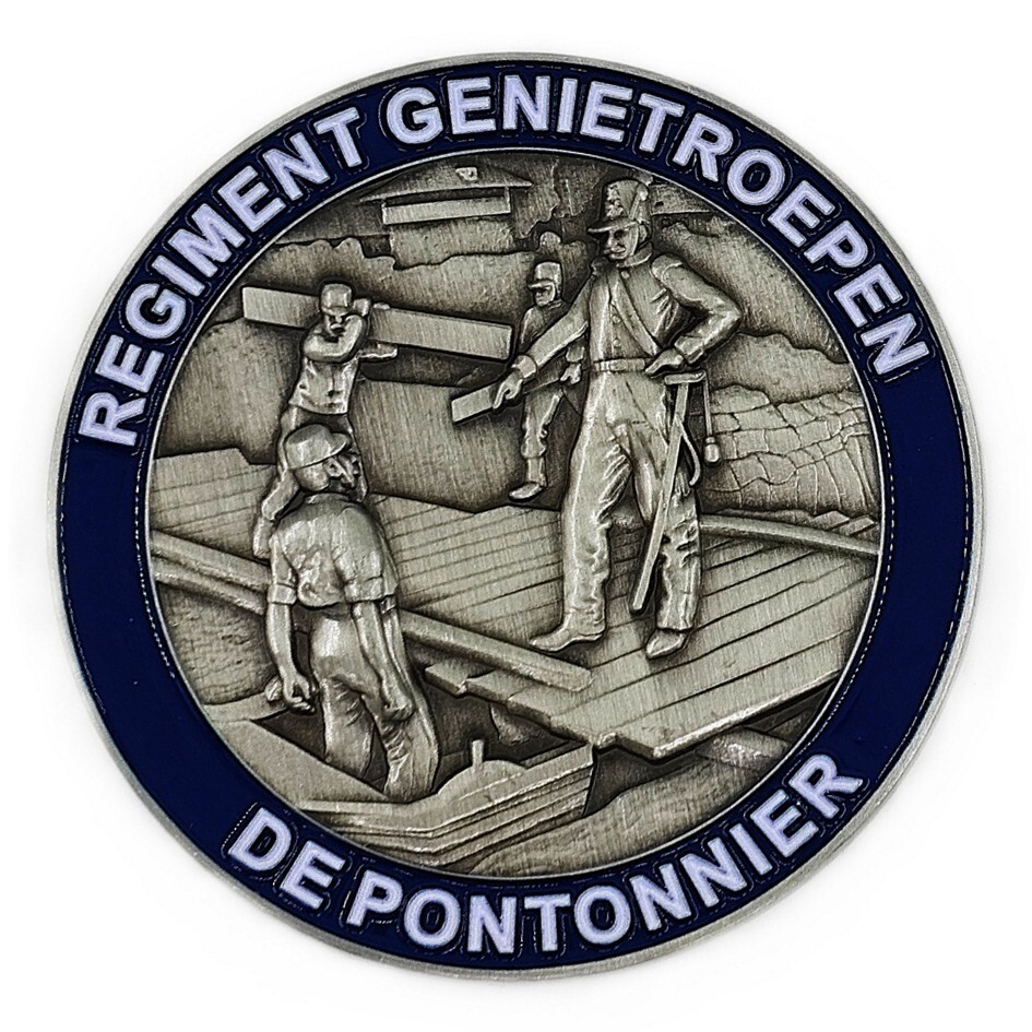 Historische coin Regiment Genietroepen "de Pontonnier"