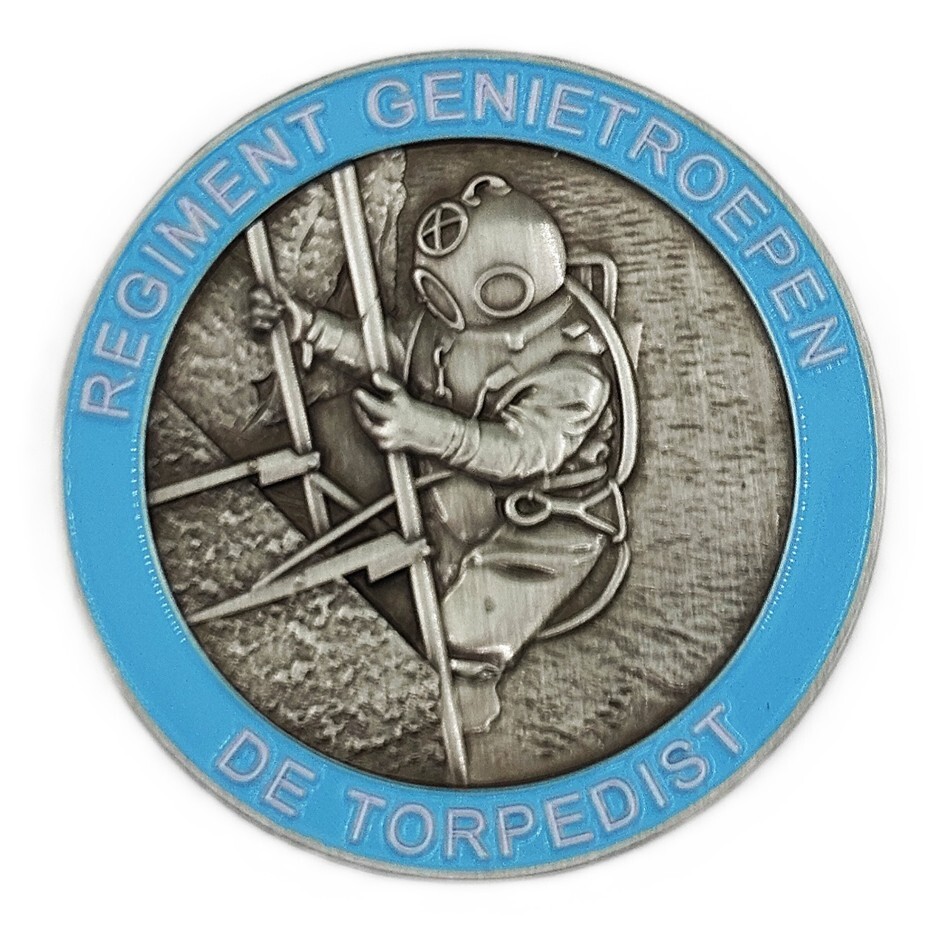 Historische coin Regiment Genietroepen "de Torpedist"