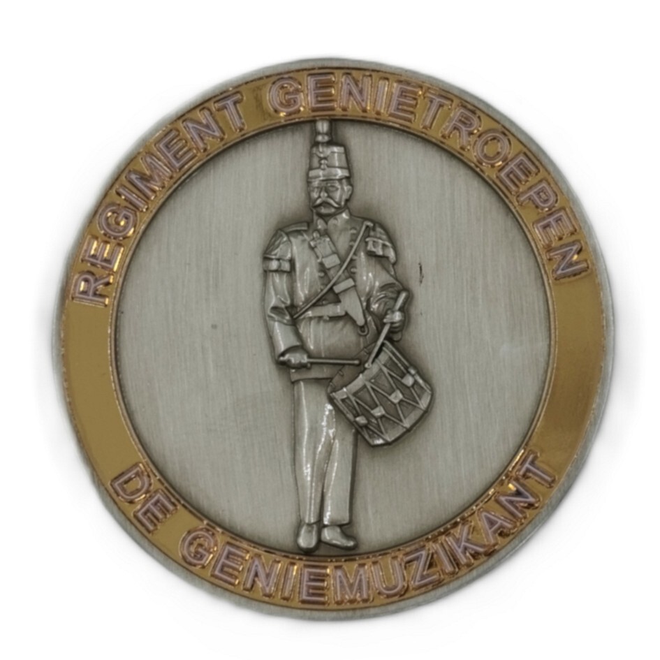 Historische coin Regiment Genietroepen "de Geniemuzikant"